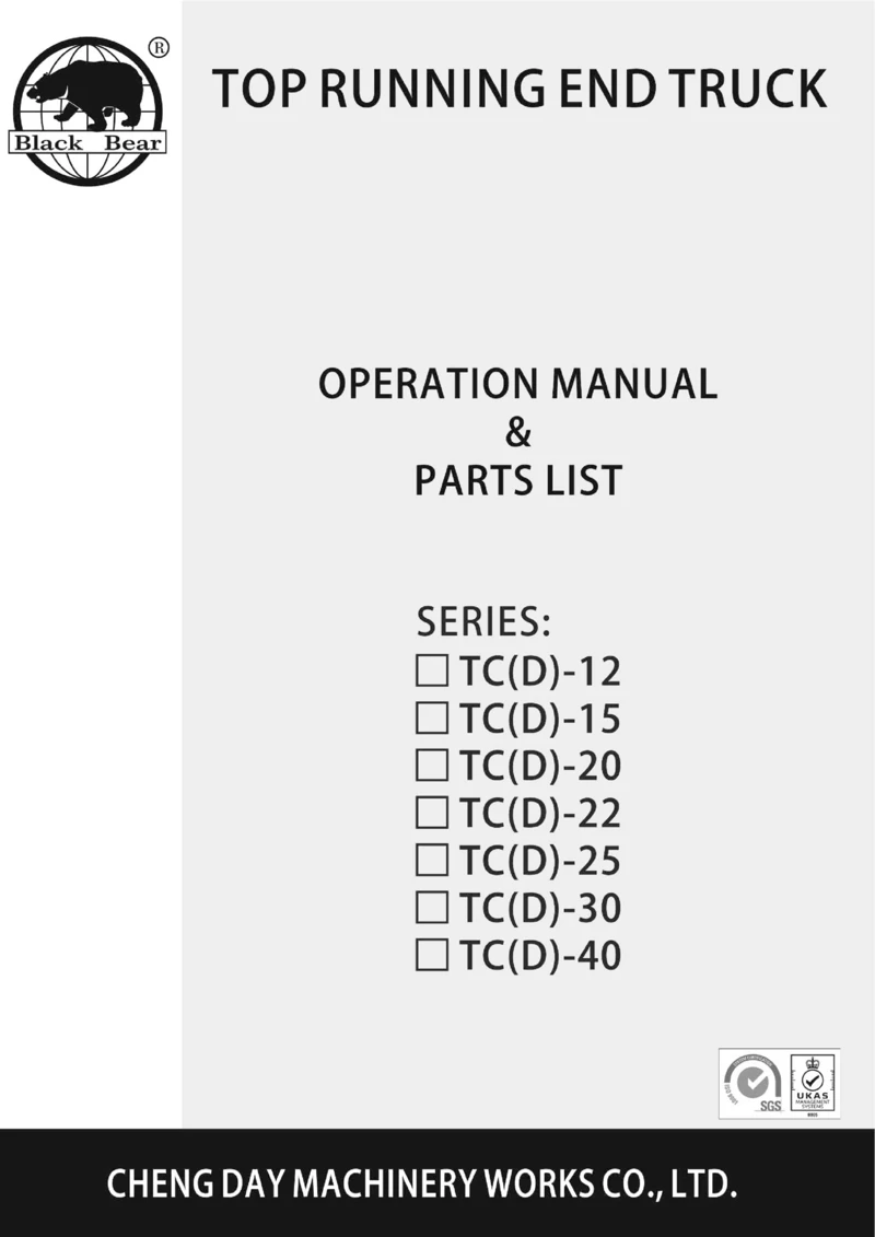 Top Running End Truck-TC series-BB